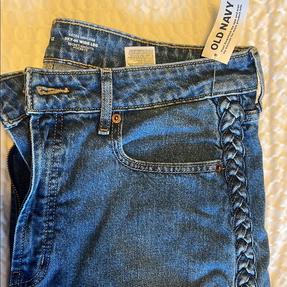Old Navy Wide Leg Women's Blue Jeans